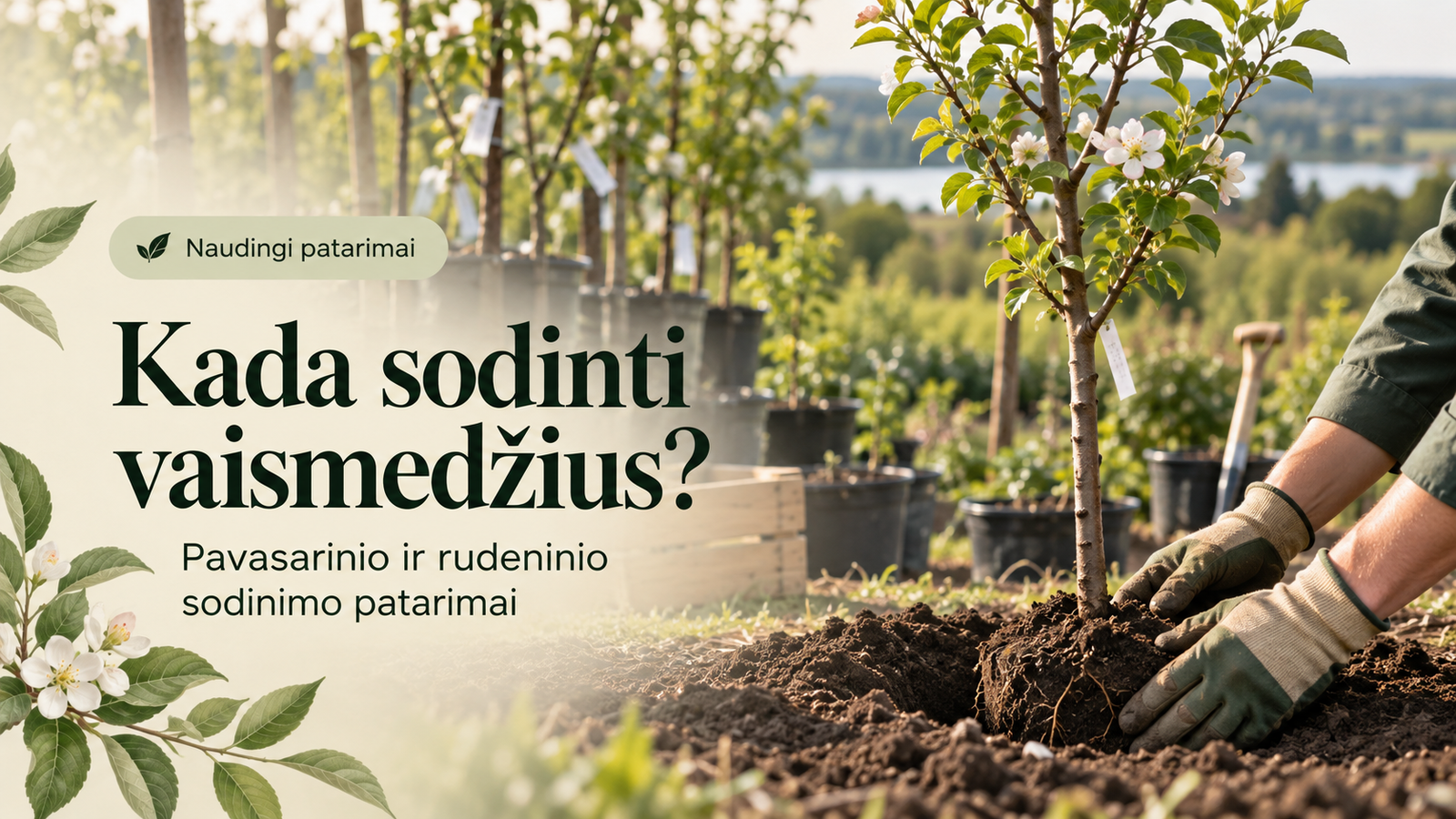 Kada sodinti vaismedžius?
