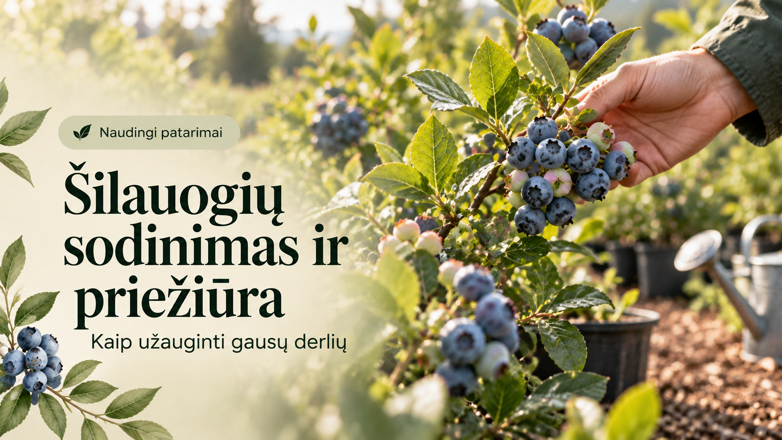 Šilauogių sodinimas ir priežiūra: ką svarbu žinoti?